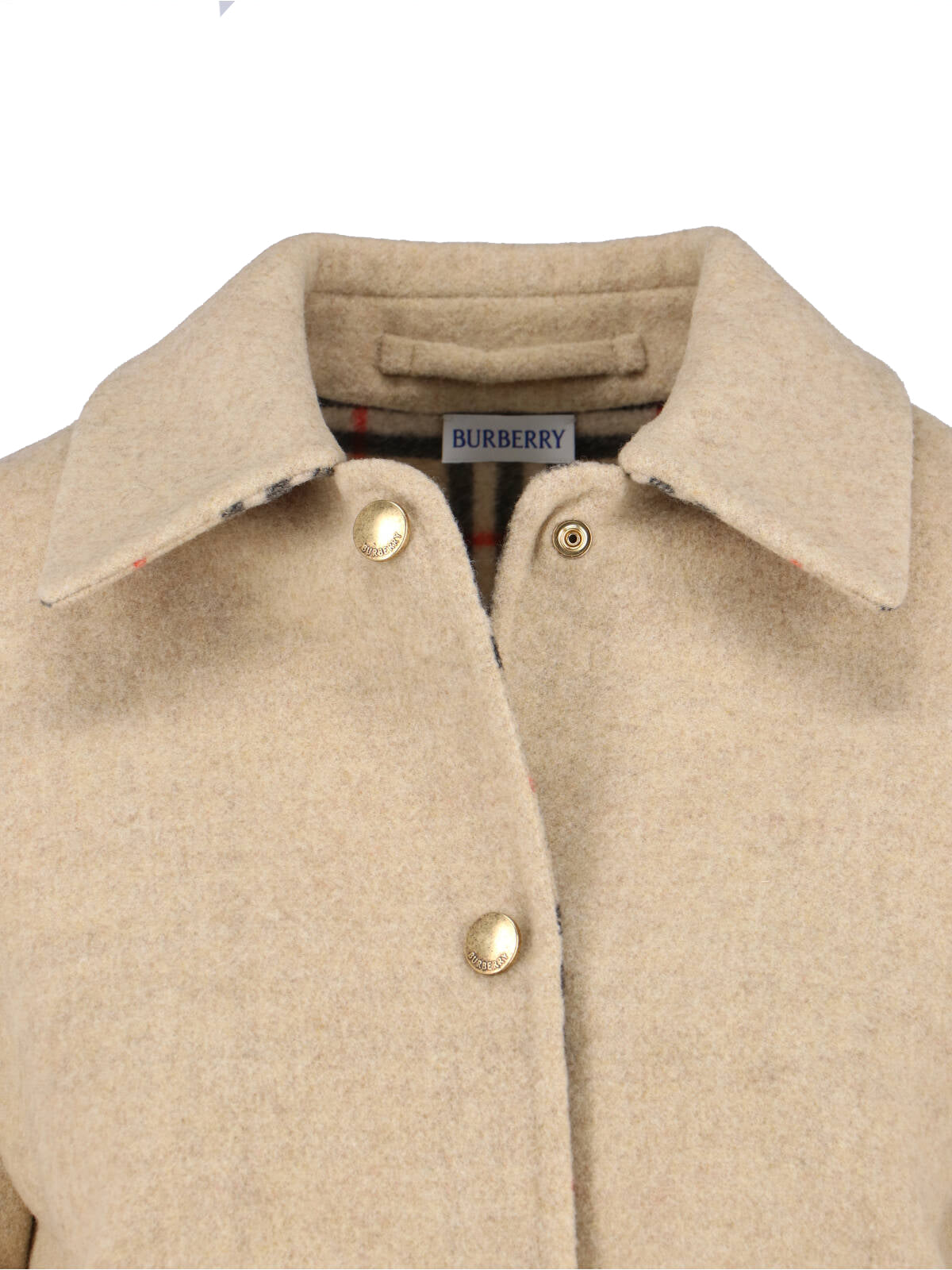 Burberry Jackets Beige Virgin Wool