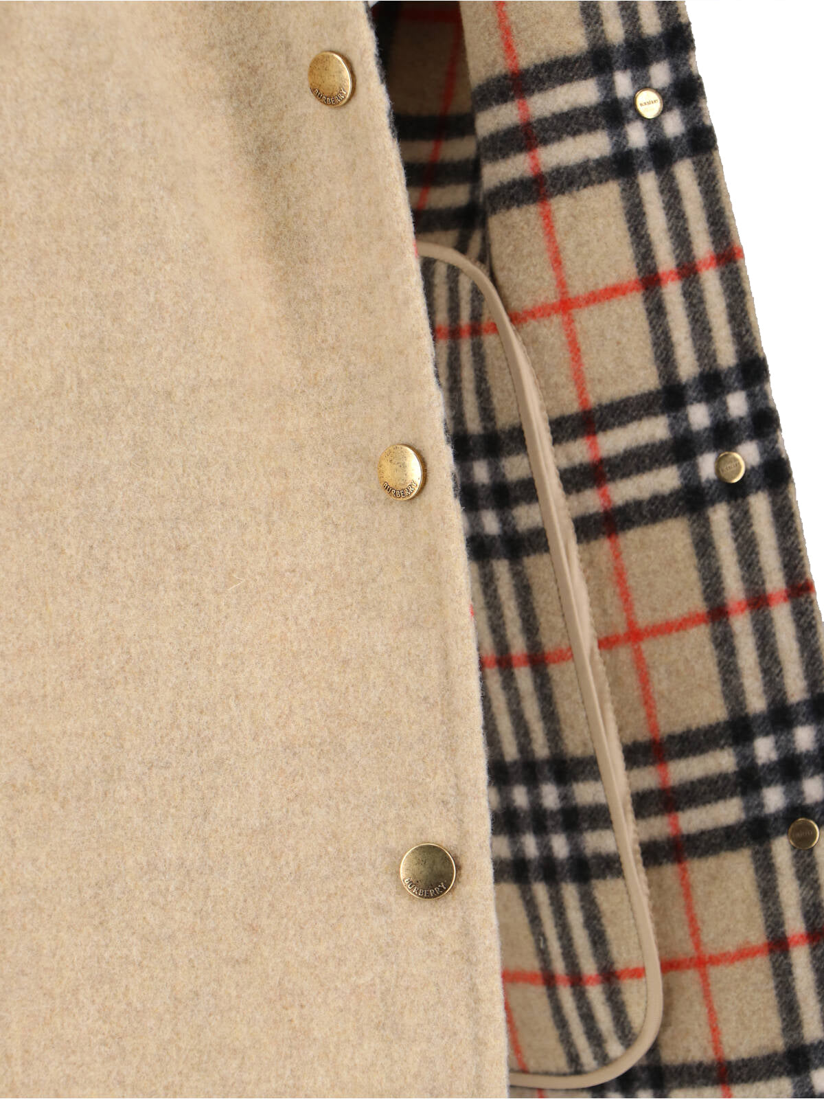 Burberry Jackets Beige Virgin Wool