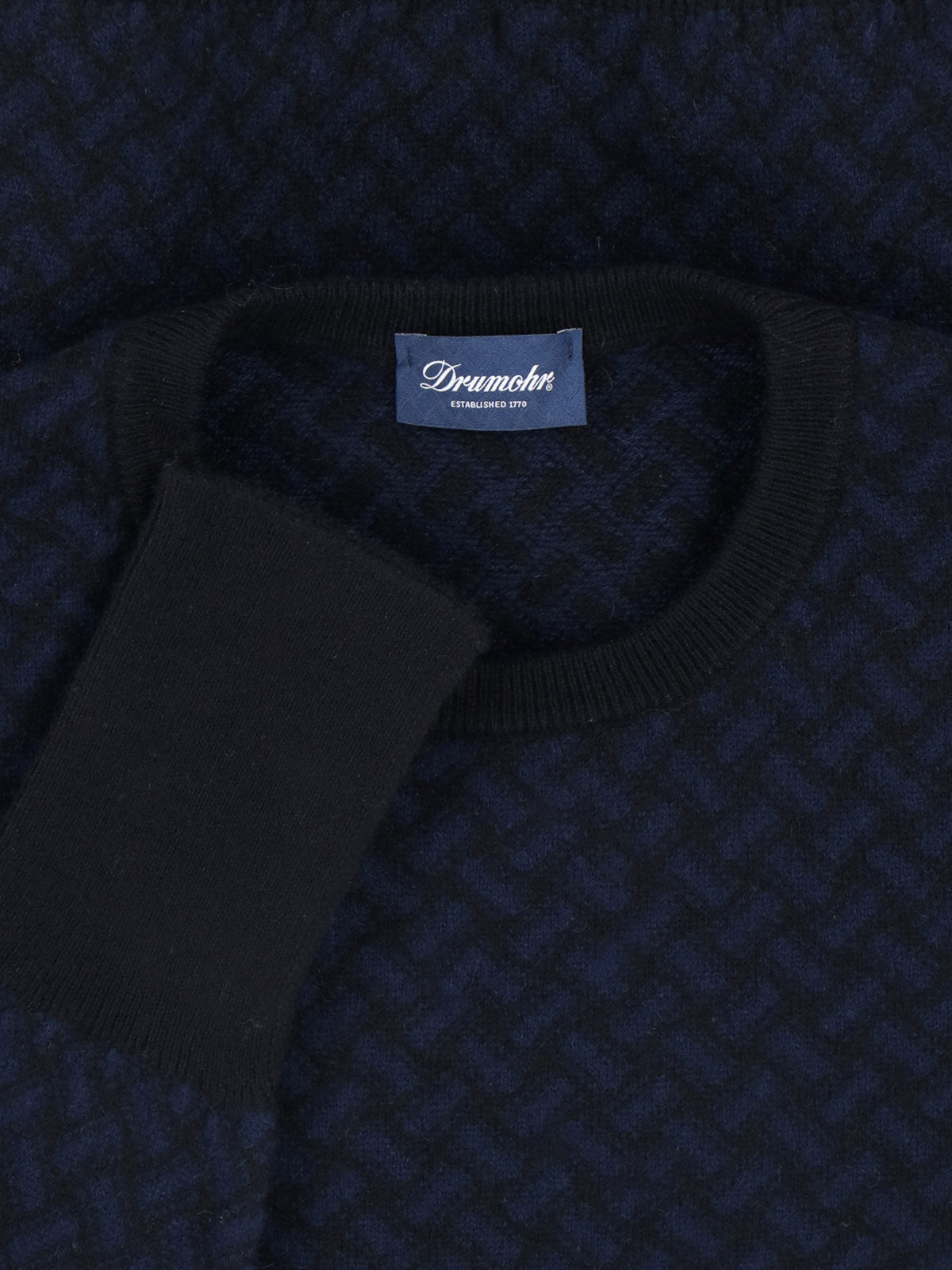 Drumohr Sweaters Blue Cashmere