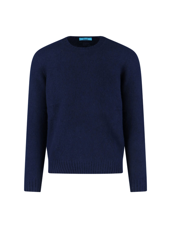 Drumohr 100% lambswool sweater in navy