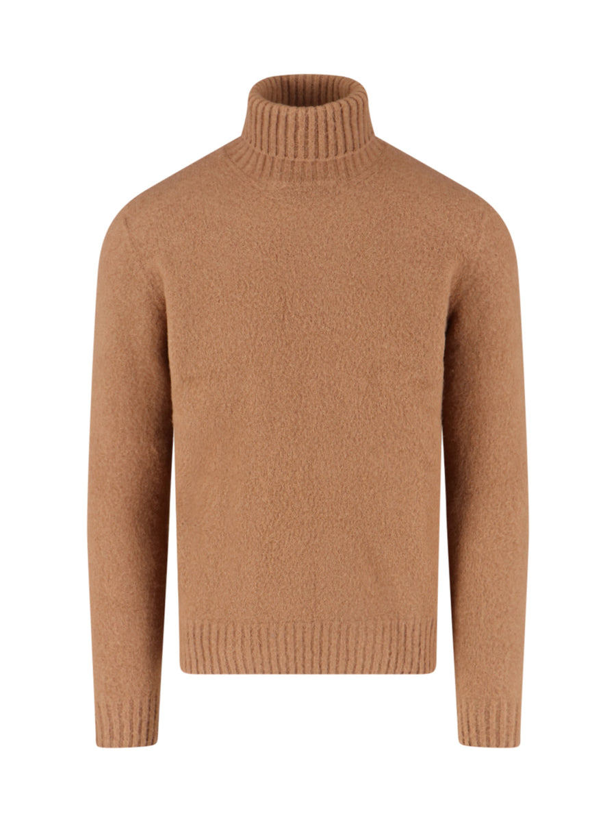 Drumohr 100% lambswool sweater in brown