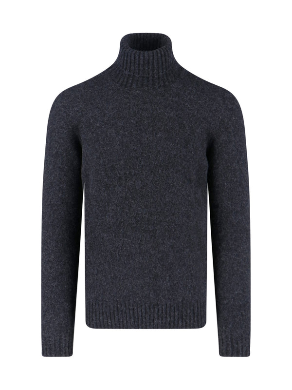 Drumohr 100% lambswool sweater in gray