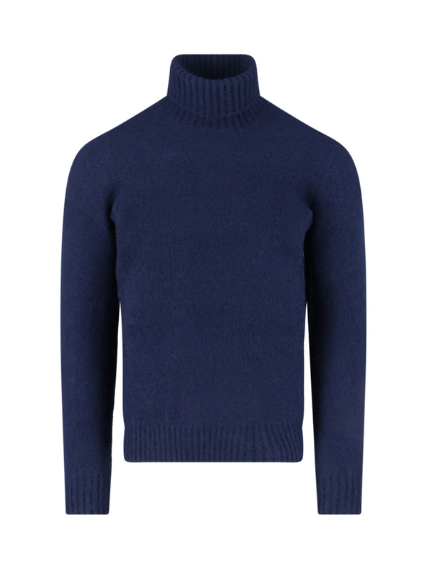Drumohr 100% lambswool sweater in navy