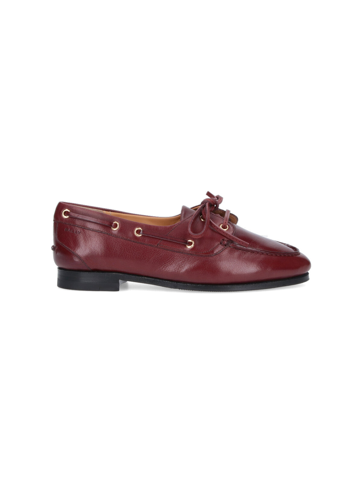 Bally Flat Shoes Brown Buffalo
