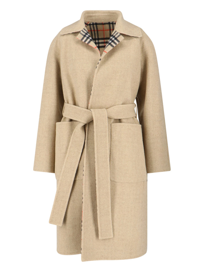 Burberry Jackets Beige Wool