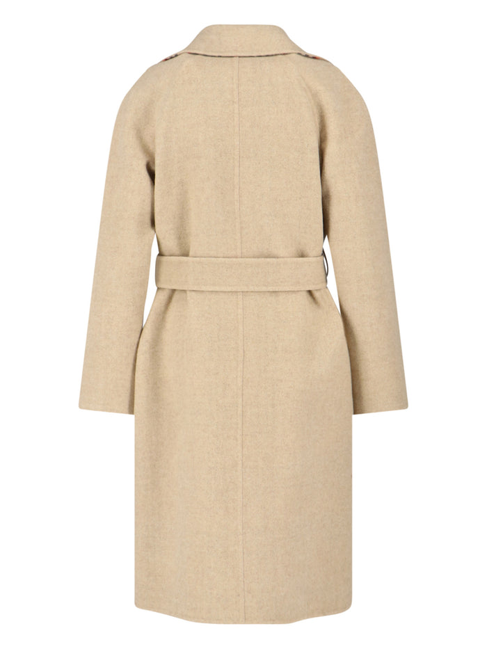Burberry Jackets Beige Wool