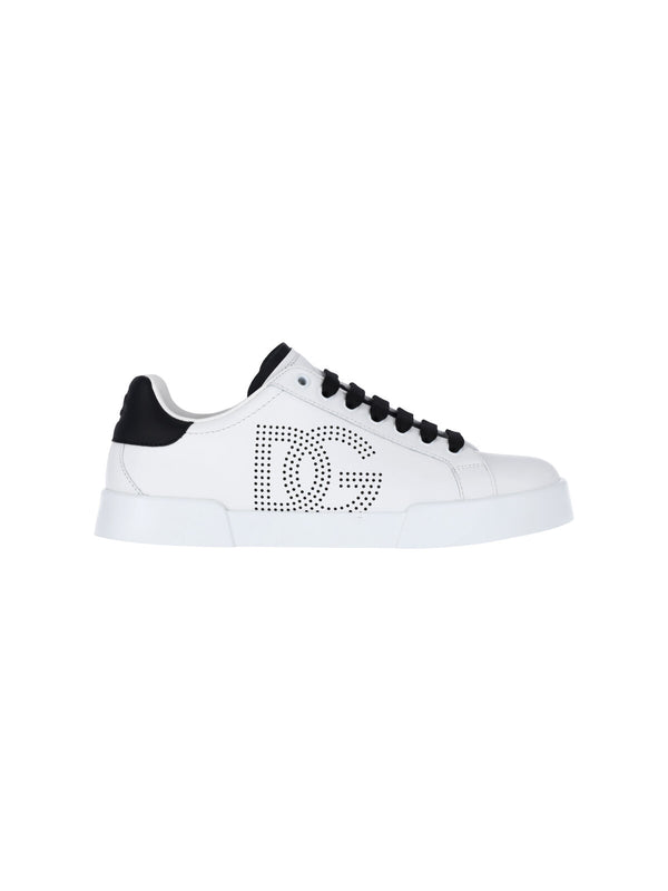 Dolce & Gabbana Outer: 100% Calf Leather sneaker in white