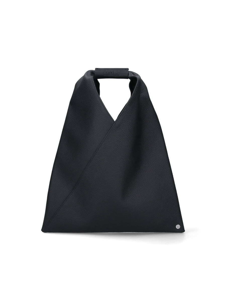 MM6 Maison Margiela 100% Cow Leather top handle bag in black