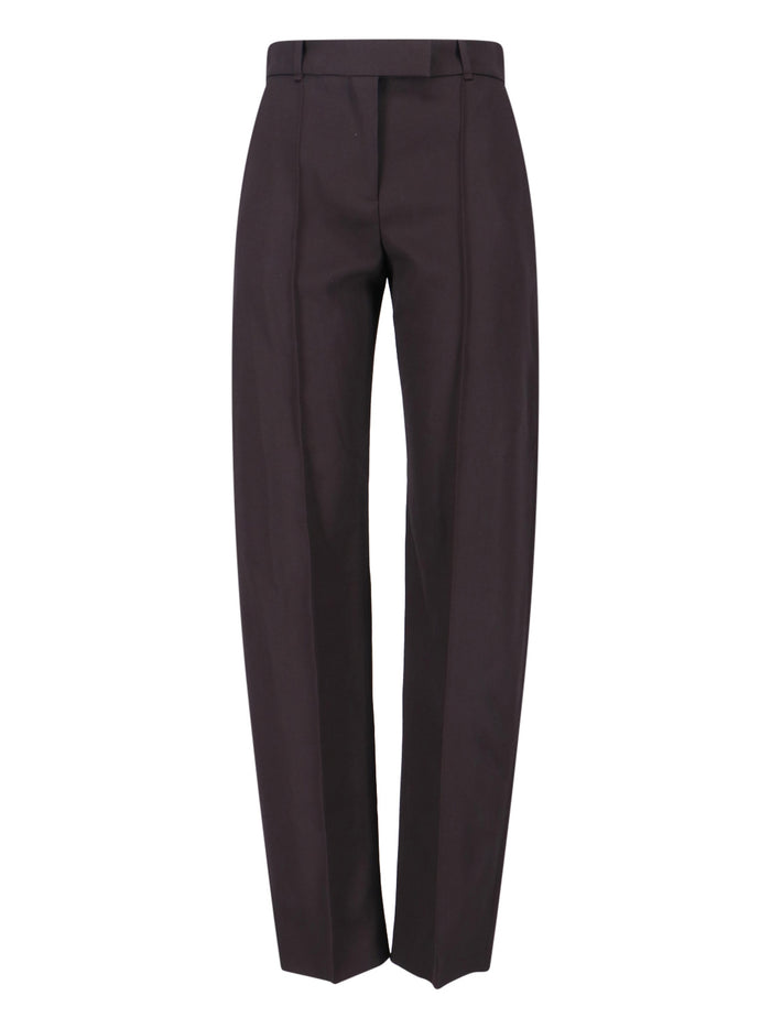 Alexander McQueen Trousers Brown Wool