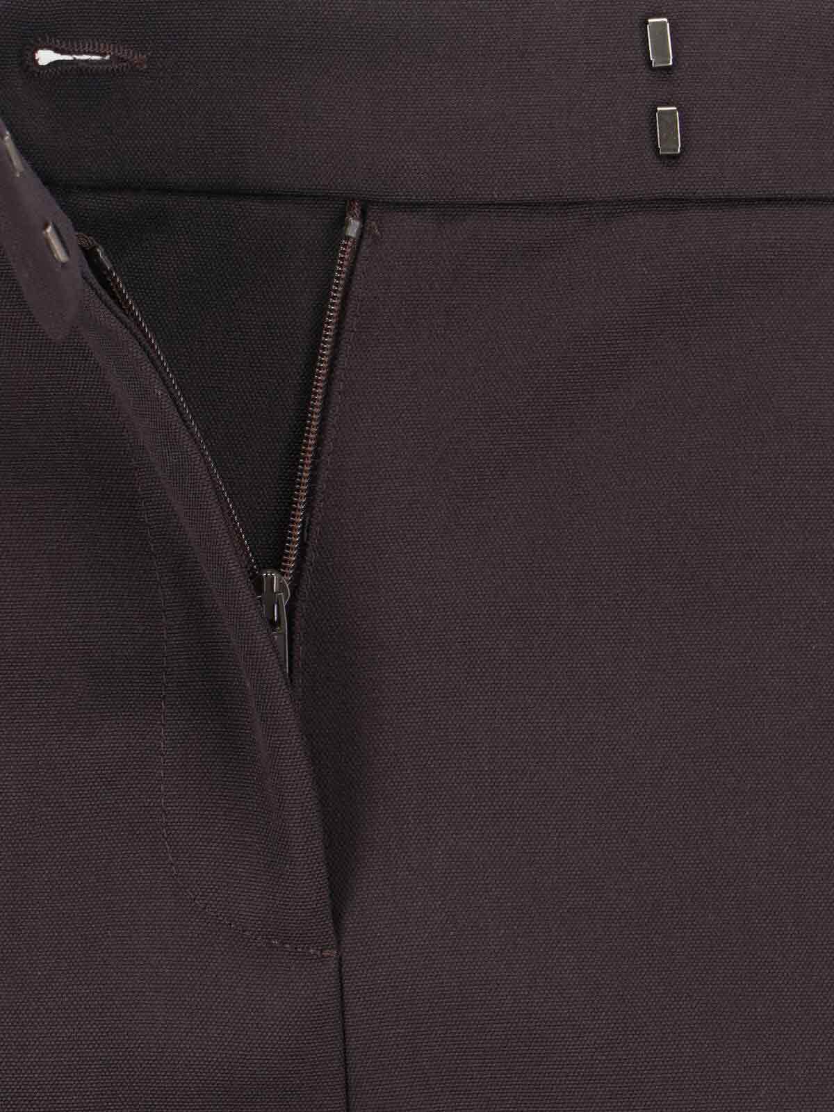 Alexander McQueen Trousers Brown Wool