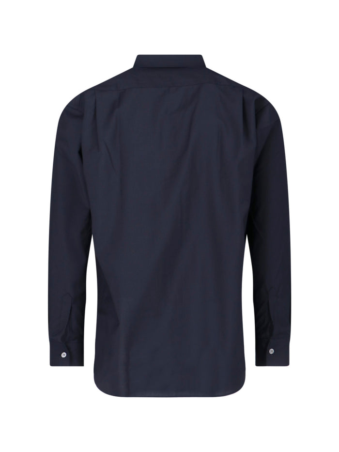 Comme des Garcons Shirts Blue Wool