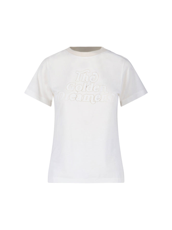 Golden Goose T-shirts and Polos White Main Fabric: Viscose