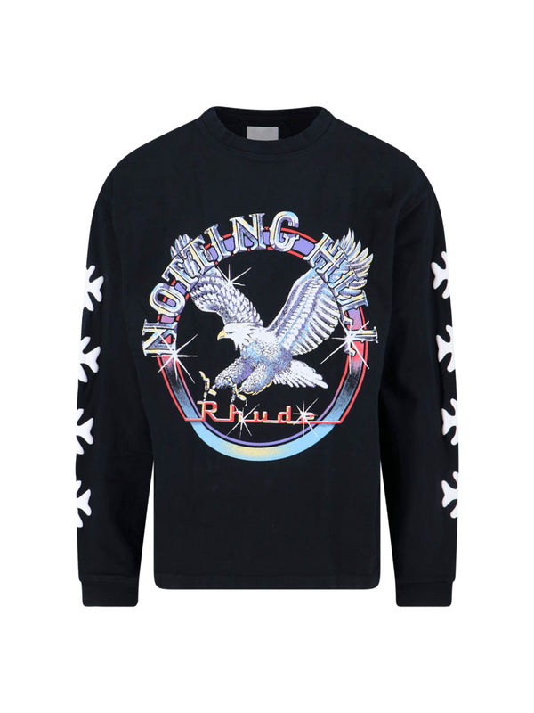 Rhude 100% Cotton t-shirt in black