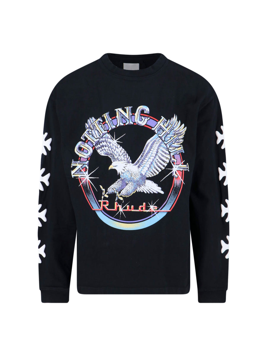 Rhude 100% Cotton t-shirt in black