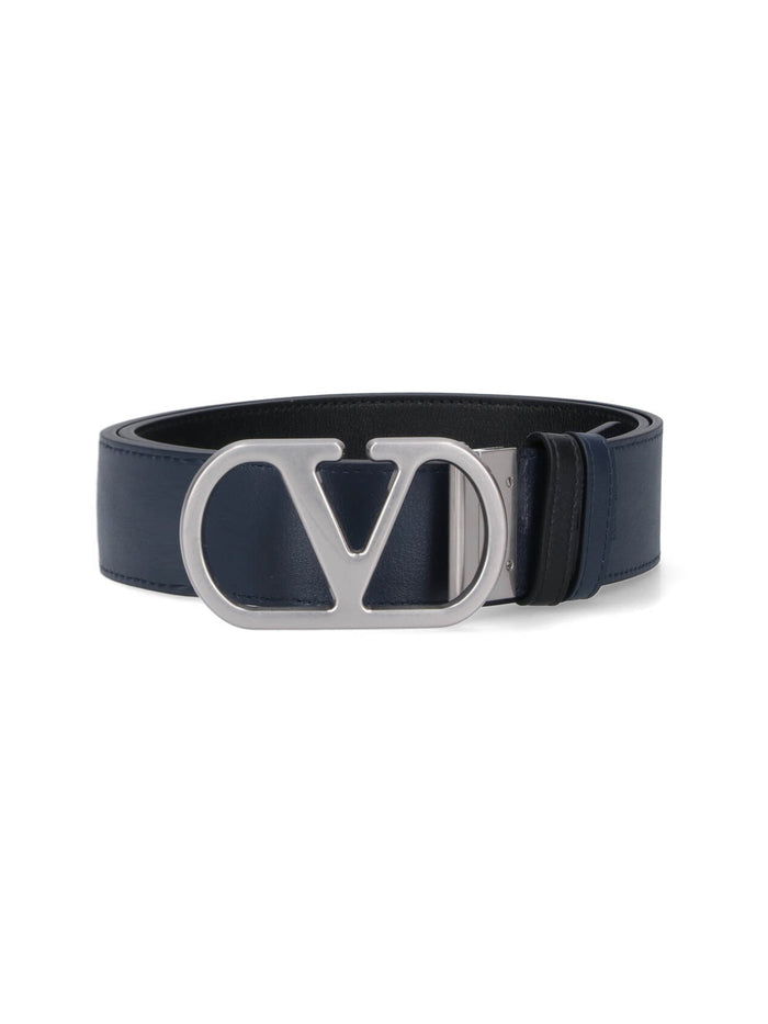Valentino Garavani Belts Black Calf Leather
