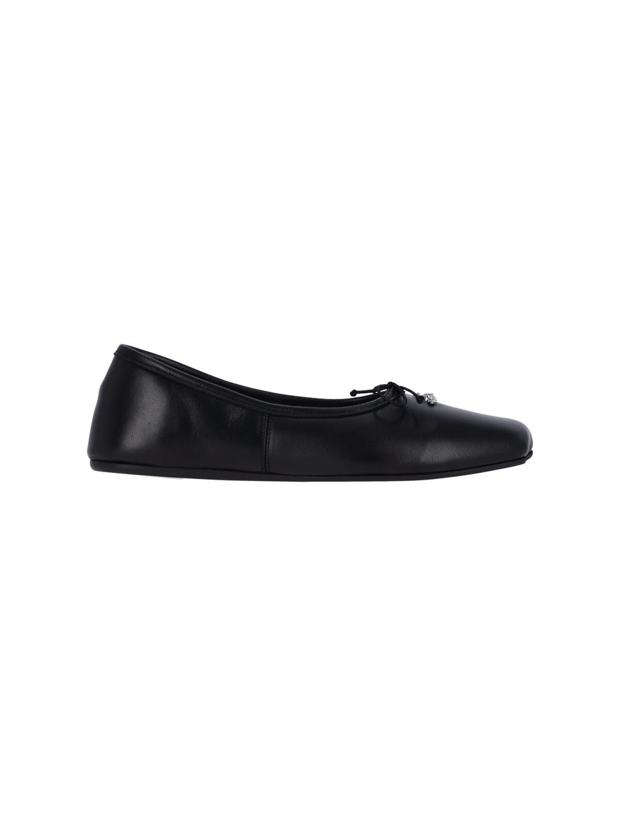Vivienne Westwood 100% lamb leather flat in black