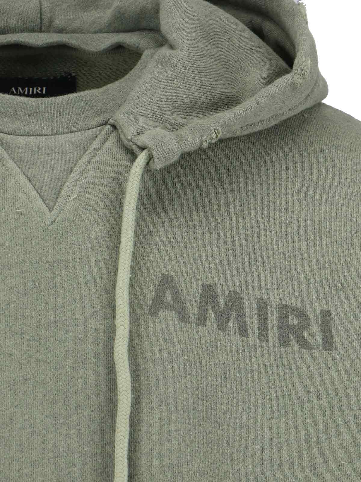 Amiri Sweaters Green Cotton