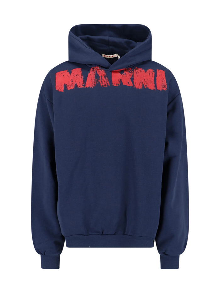 Marni Sweaters Blue Cotton