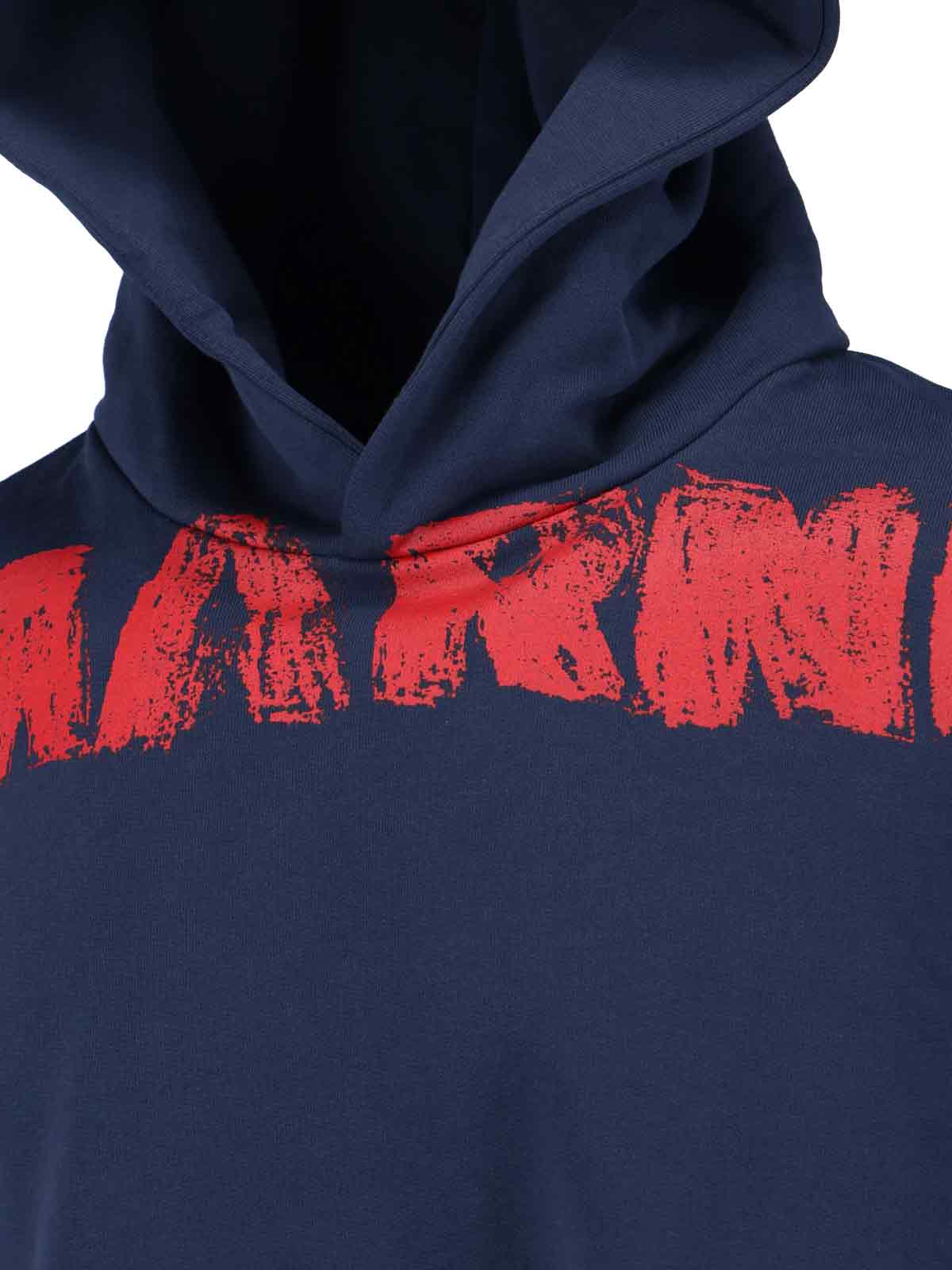 Marni Sweaters Blue Cotton