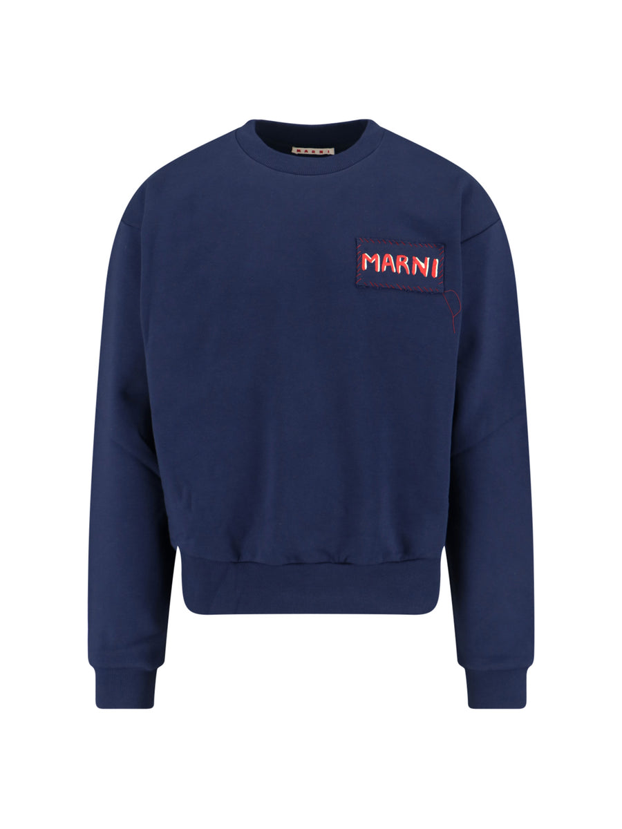 Marni 100% Cotton sweatshirt in navy