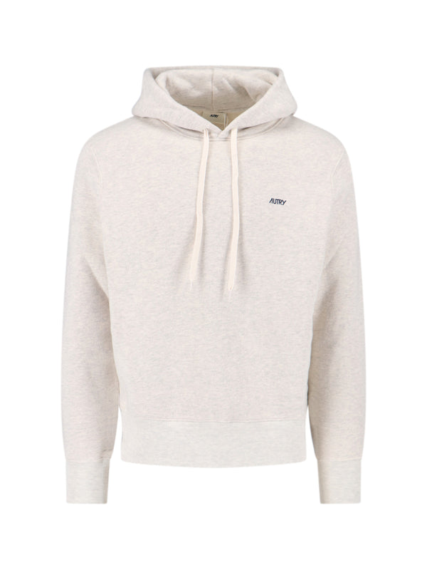 Autry 100% Cotton hoodie in white