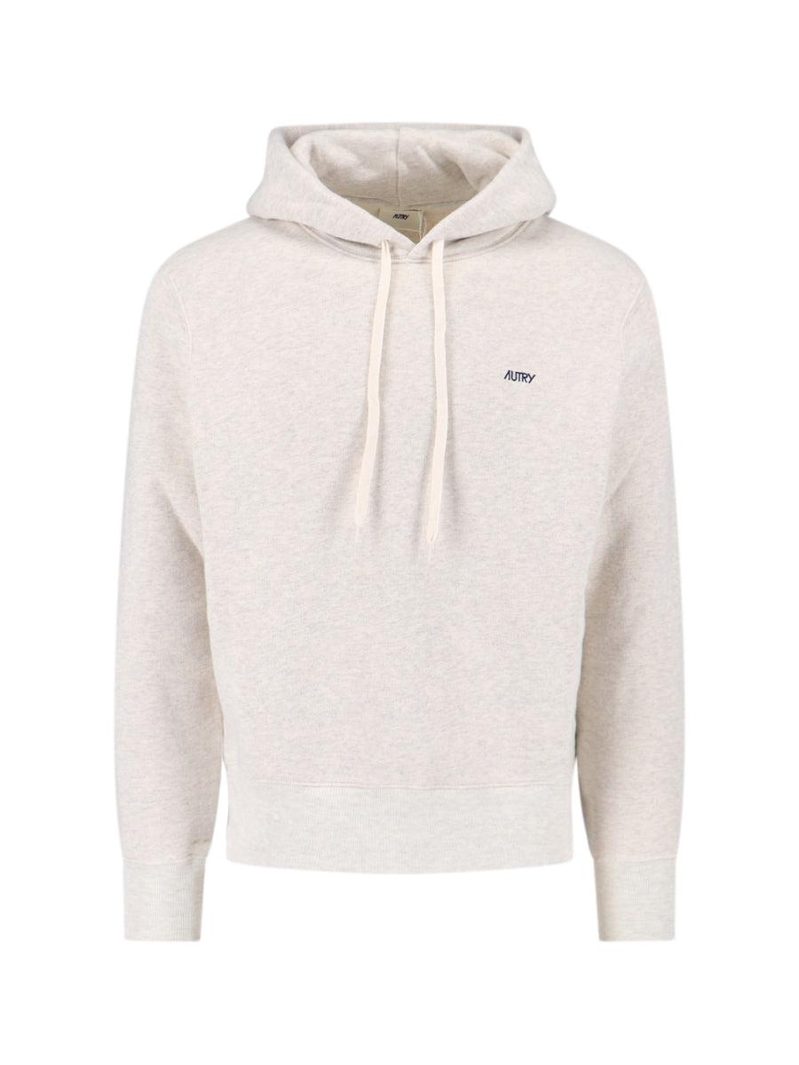 Autry 100% Cotton hoodie in white