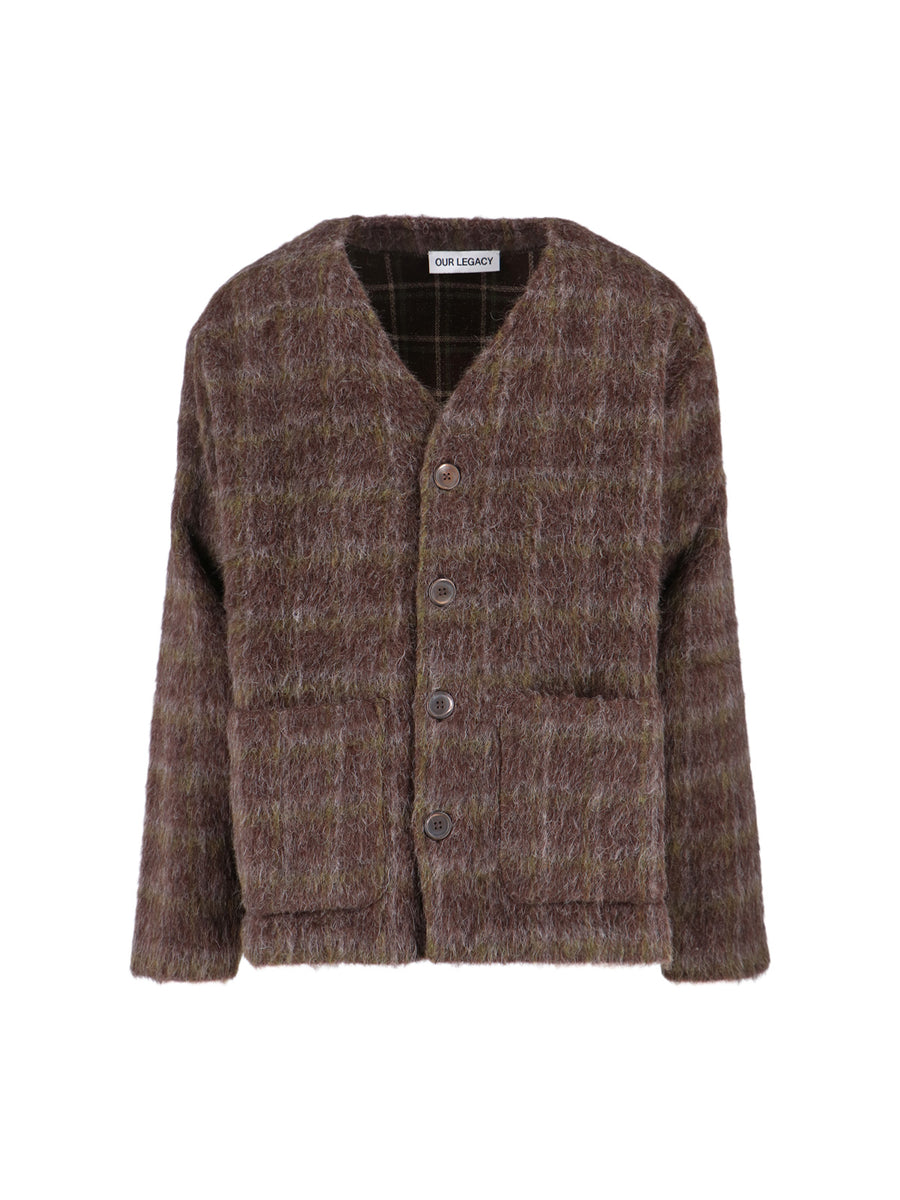 Our Legacy 35% Wool cardigan in brown