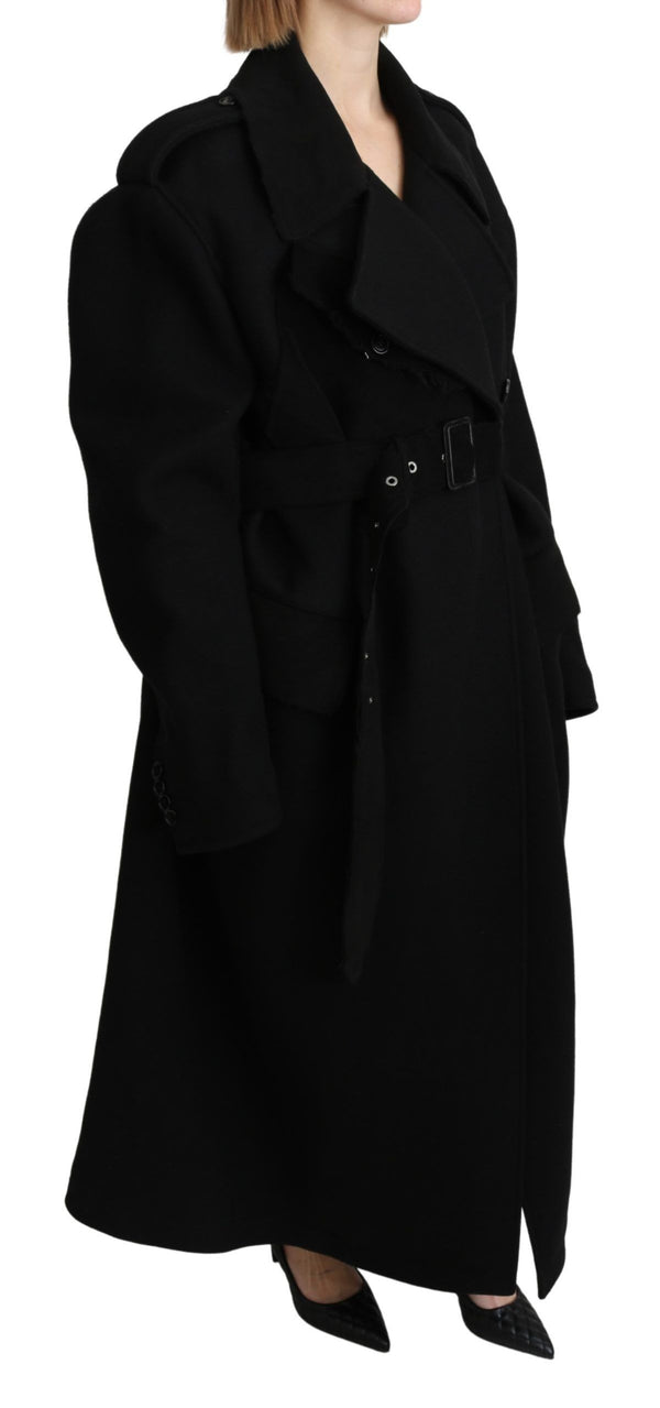 Dolce & Gabbana 100% Virgin Wool coat in black