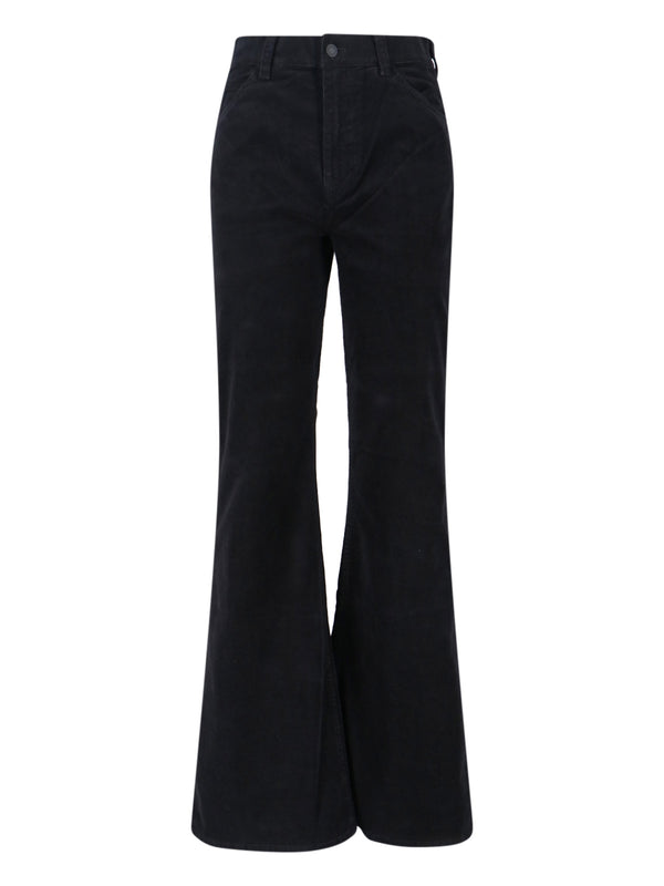 Nili Lotan 93% Cotton trousers in black