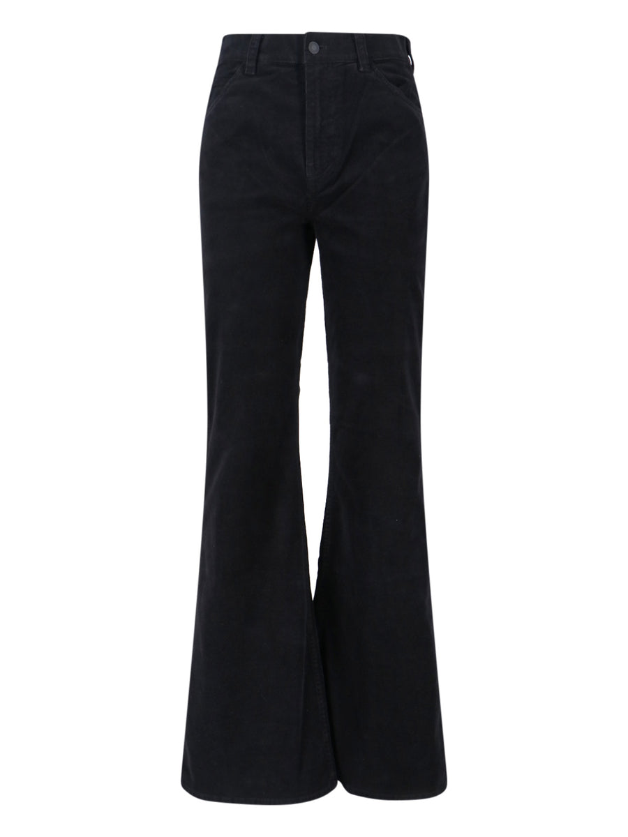 Nili Lotan 93% Cotton trousers in black
