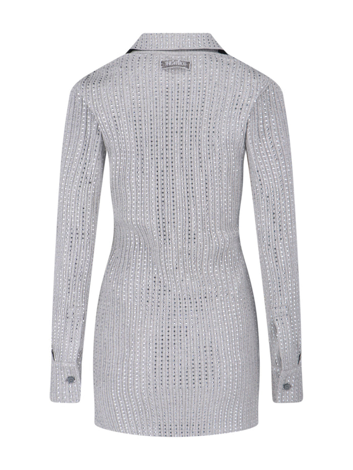 The Attico Dresses Grey Cotton