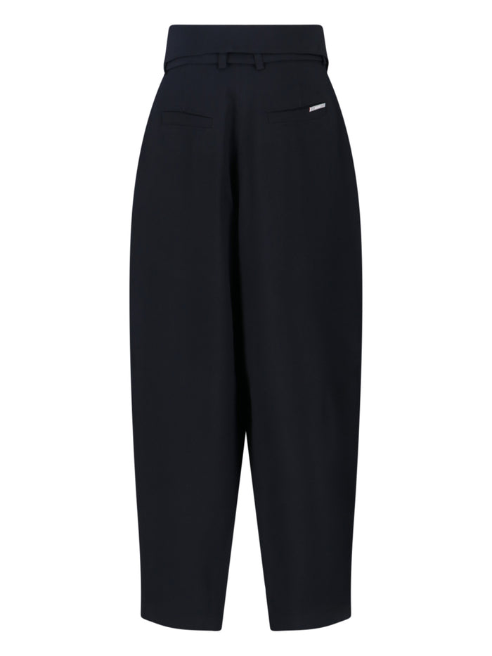 The Attico Trousers Black Acetate