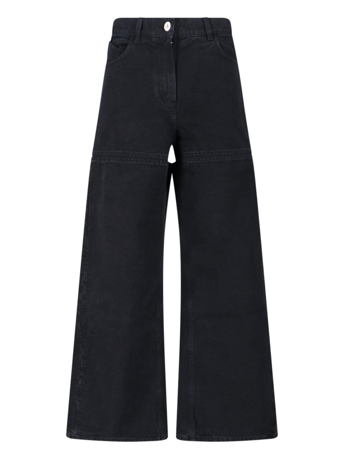 The Attico Jeans Black Cotton
