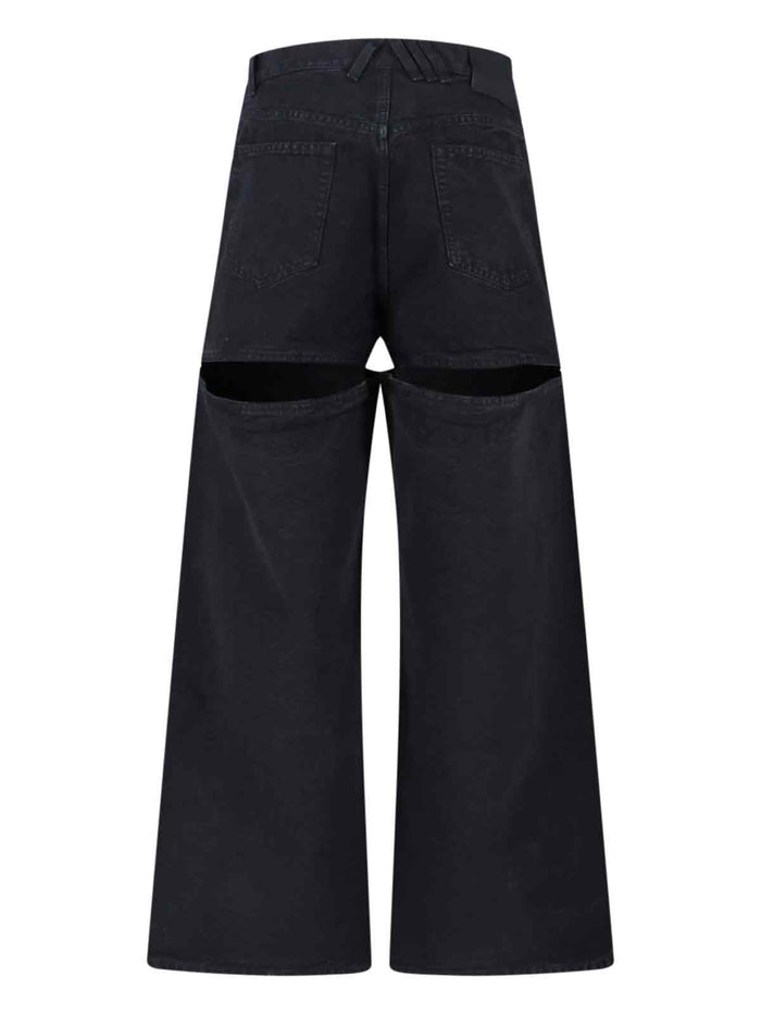 The Attico Jeans Black Cotton