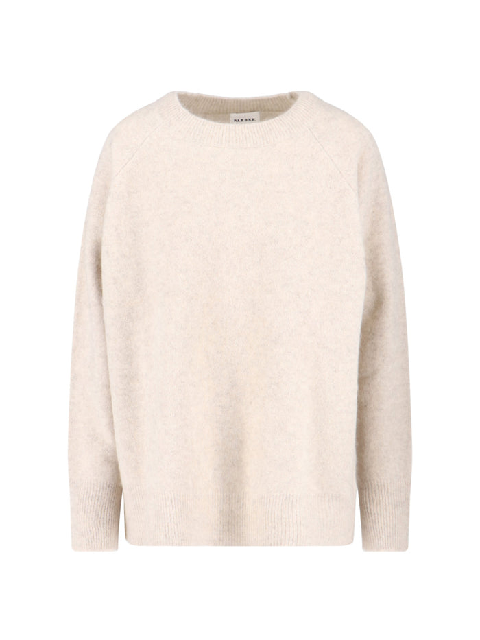 Parosh Sweaters White Racoon