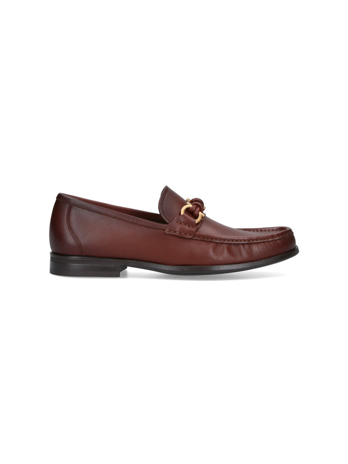 Ferragamo Flat Shoes Brown Upper: Calf Leather