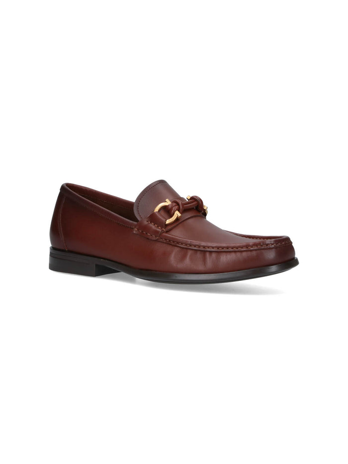 Ferragamo Flat Shoes Brown Upper: Calf Leather