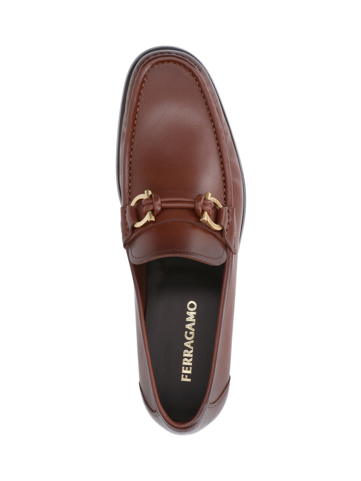 Ferragamo Flat Shoes Brown Upper: Calf Leather