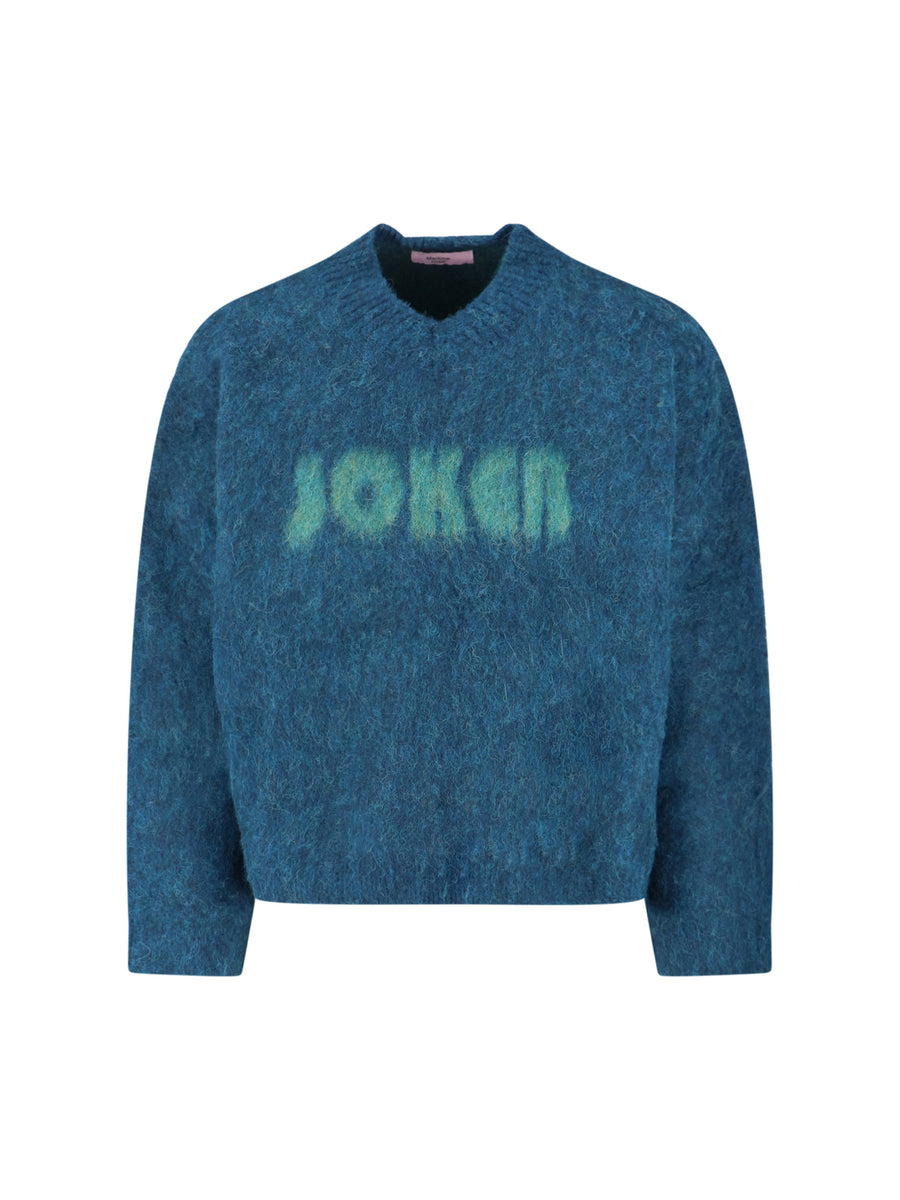 Martine Rose 32% Superfine Alpaca sweater in blue