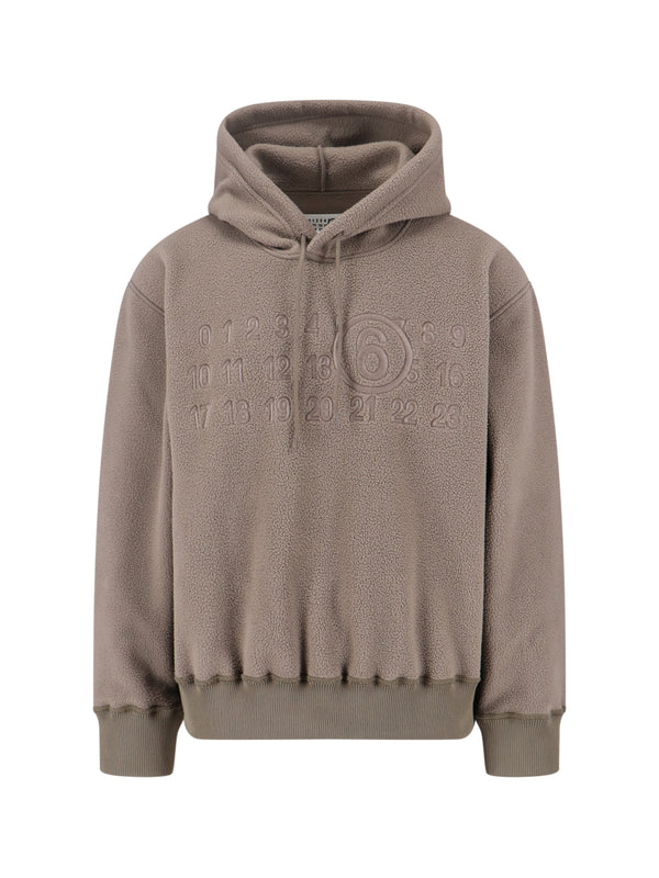 MM6 Maison Margiela 100% polyester hoodie in beige
