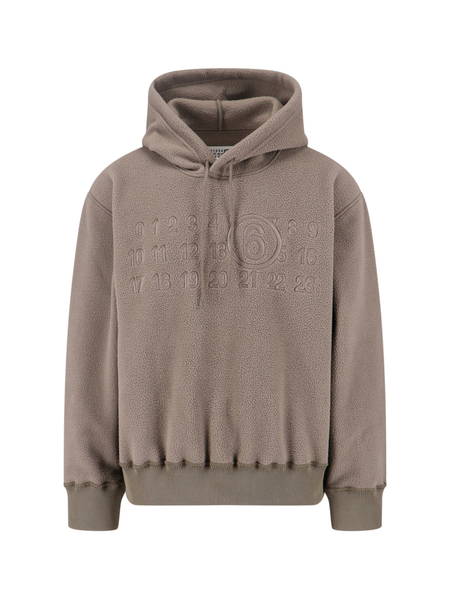 MM6 Maison Margiela 100% polyester hoodie in beige