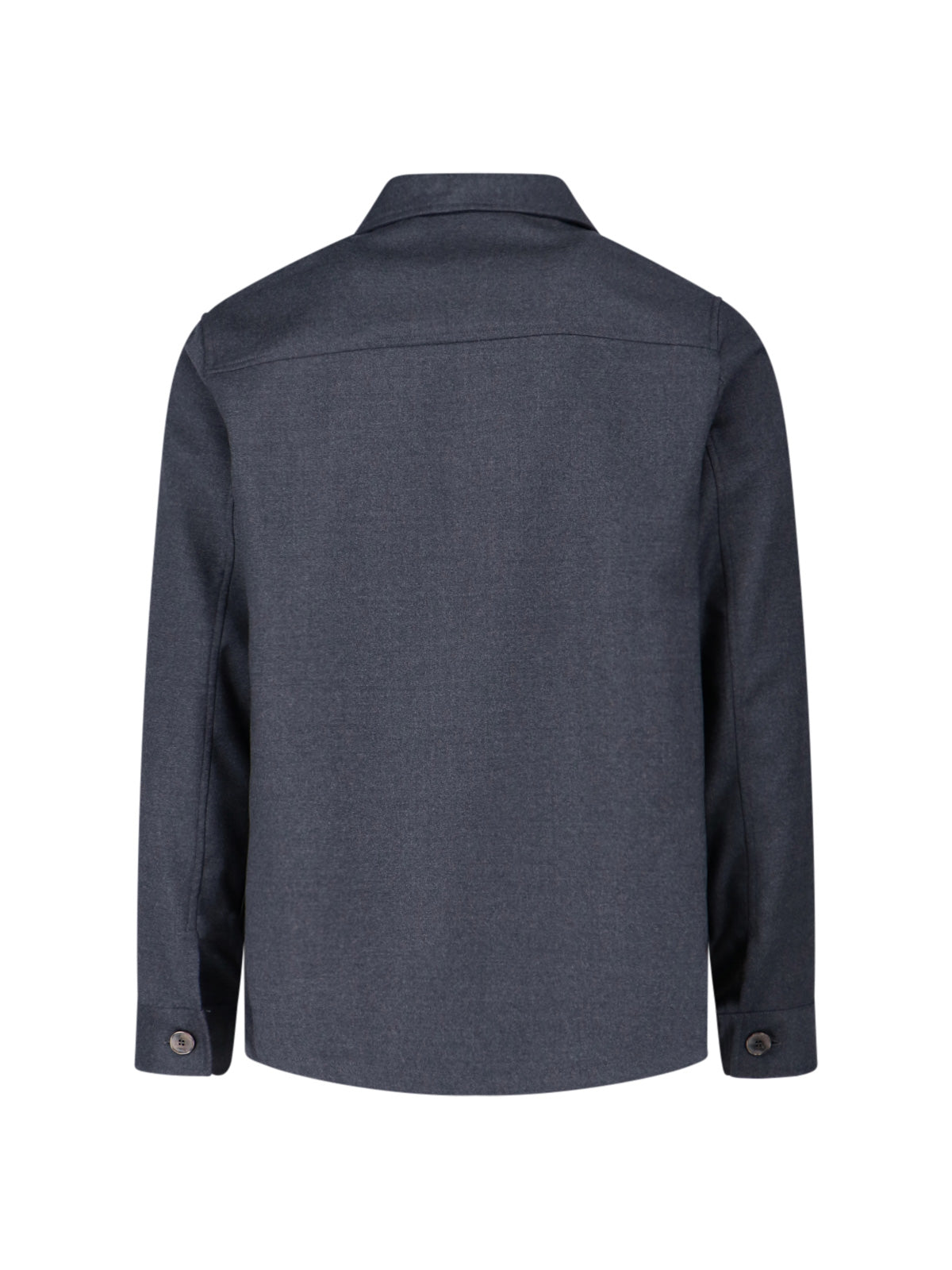 Cruna Shirts Grey Lana Vergine