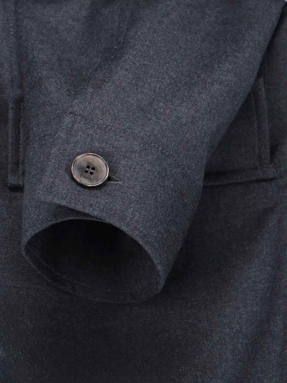 Cruna Shirts Grey Lana Vergine