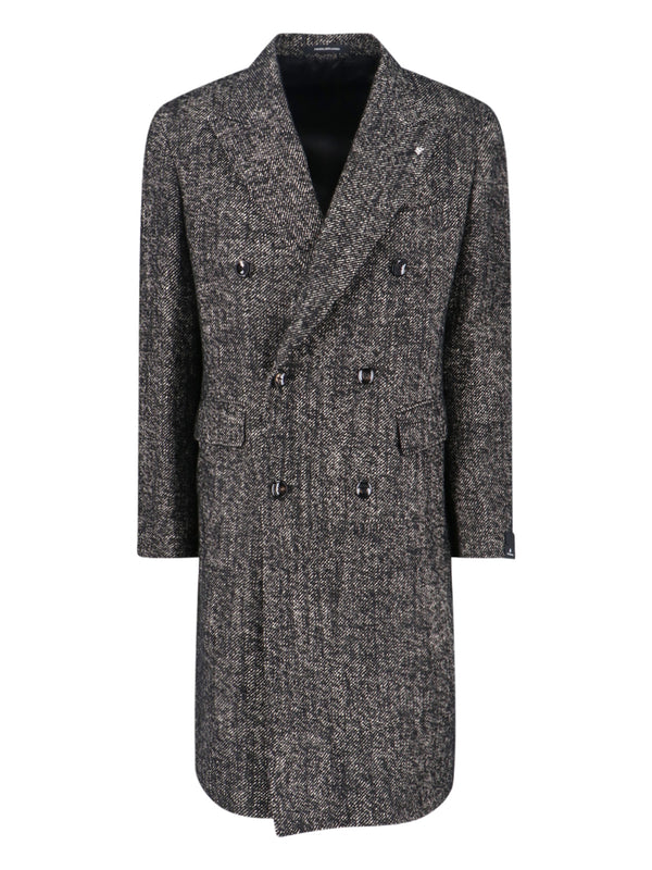 Tagliatore 46% Virgin Wool coat in black