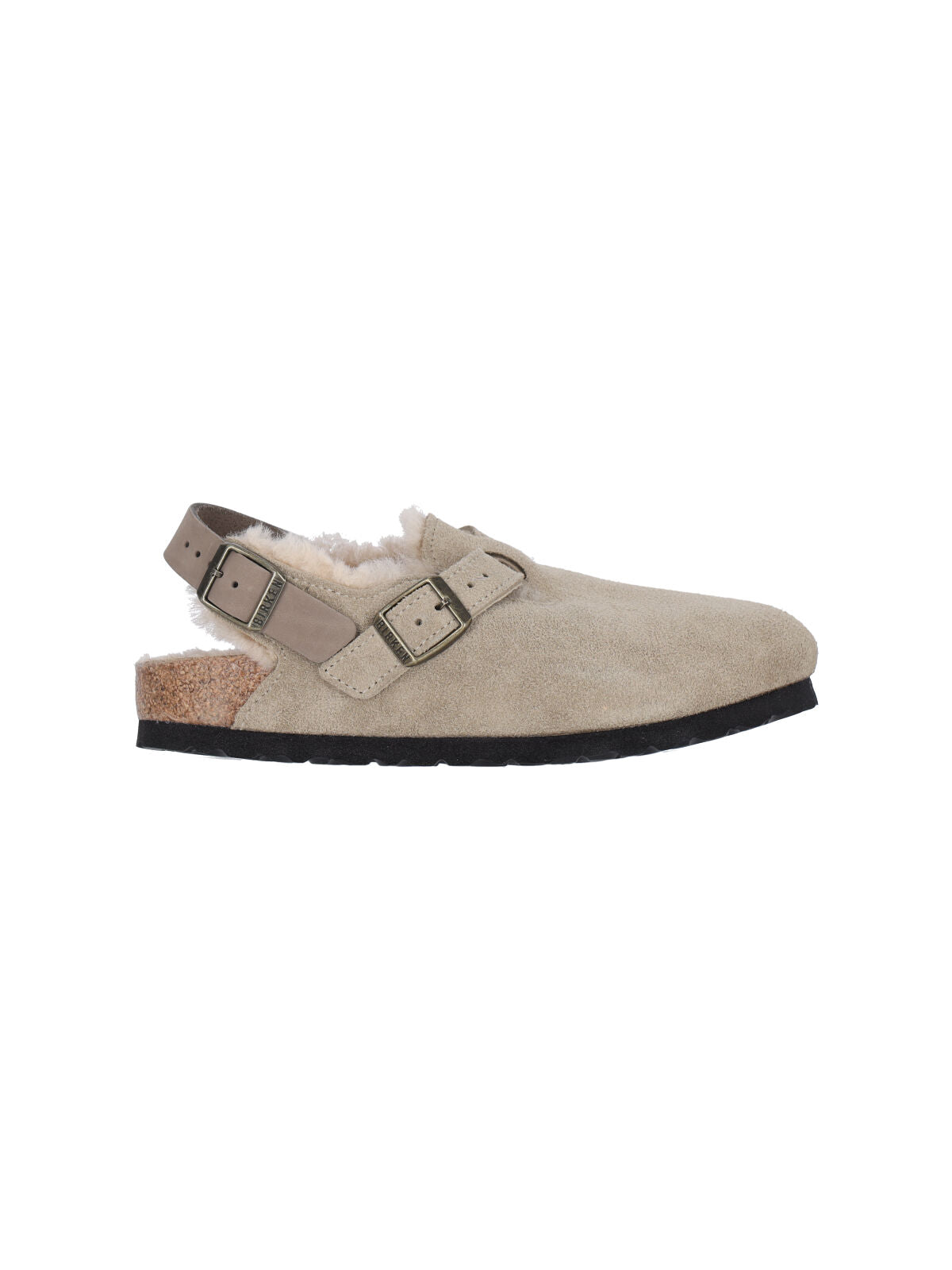 Birkenstock Sandals Beige Suede Leather