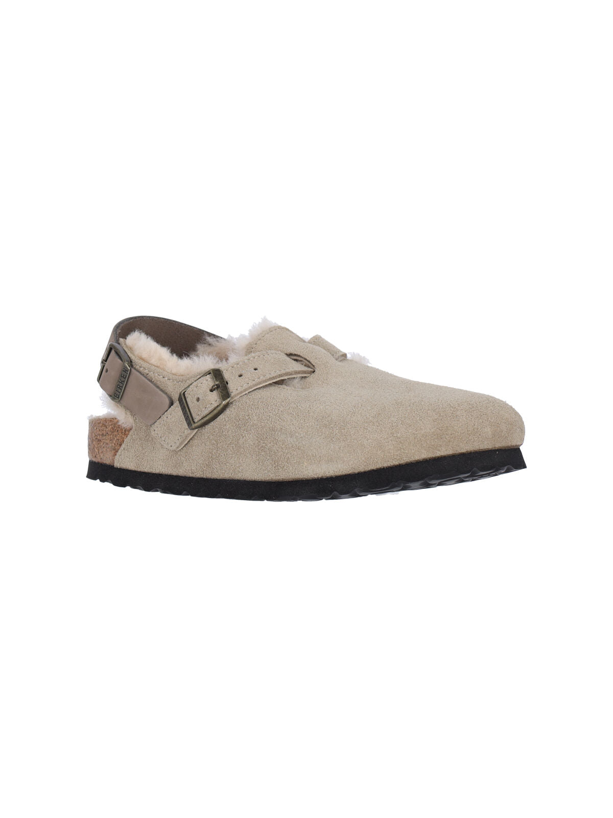Birkenstock Sandals Beige Suede Leather