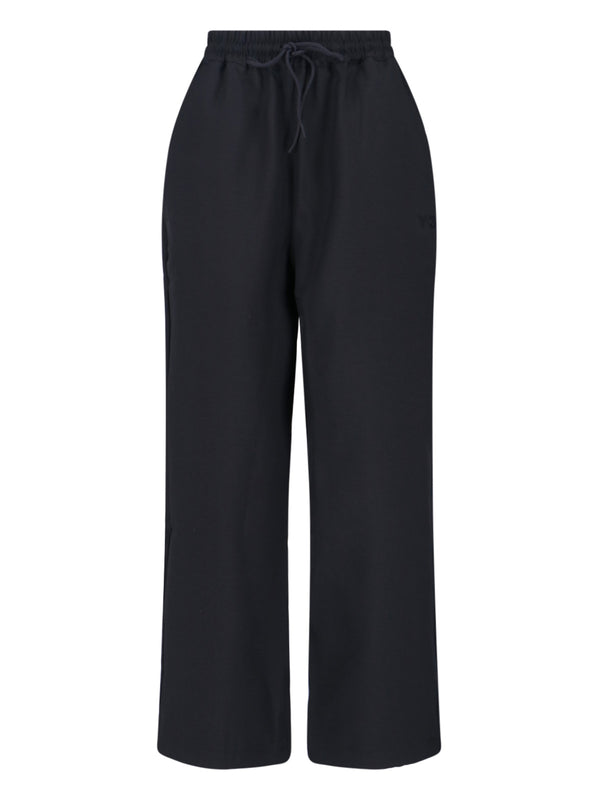 Y-3 100% Recycled Polyester trousers in black