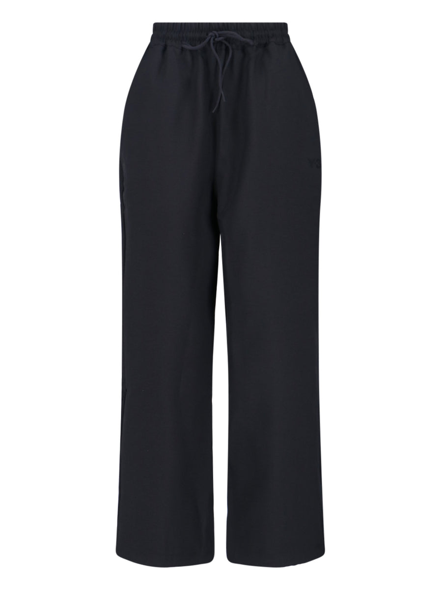 Y-3 100% Recycled Polyester trousers in black