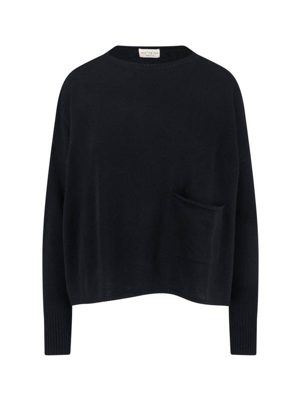 Ma'Ry'Ya 90% Virgin Wool sweater in black