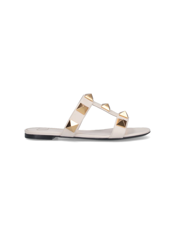Valentino Garavani Sandals White Pelle Di Vitello
